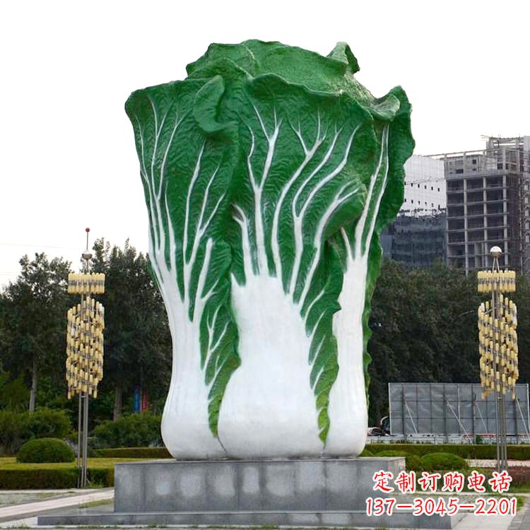 济南白菜雕塑-公园园林仿真植物景观