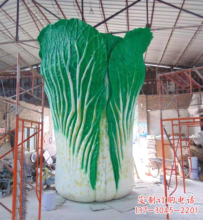 济南白菜铜雕塑