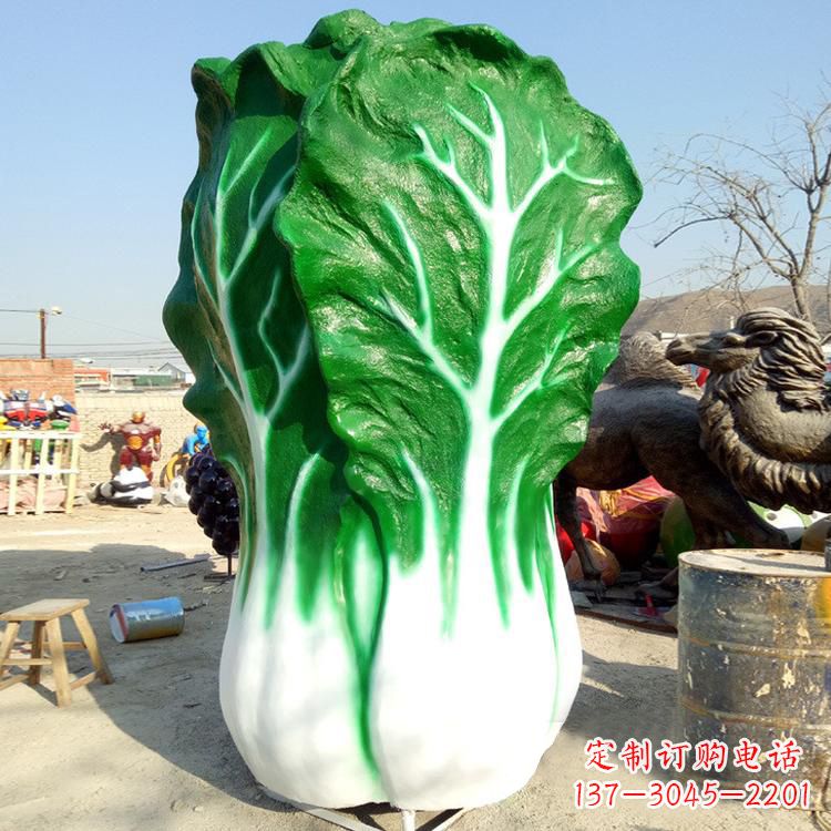 济南玻璃钢白菜雕塑