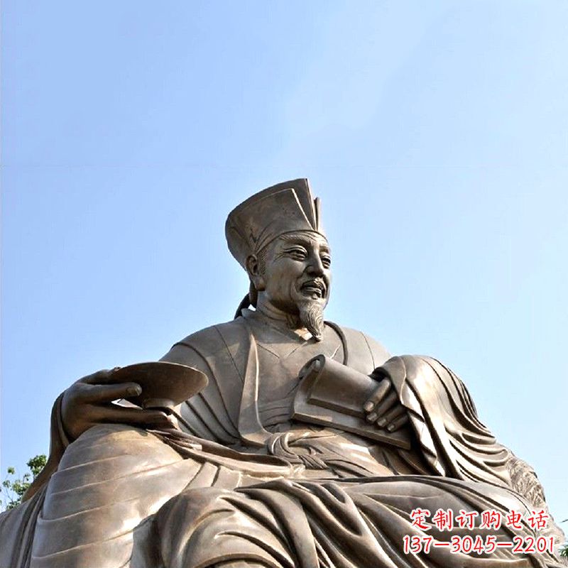 济南历史名人北宋文坛领袖欧阳修铸铜雕塑