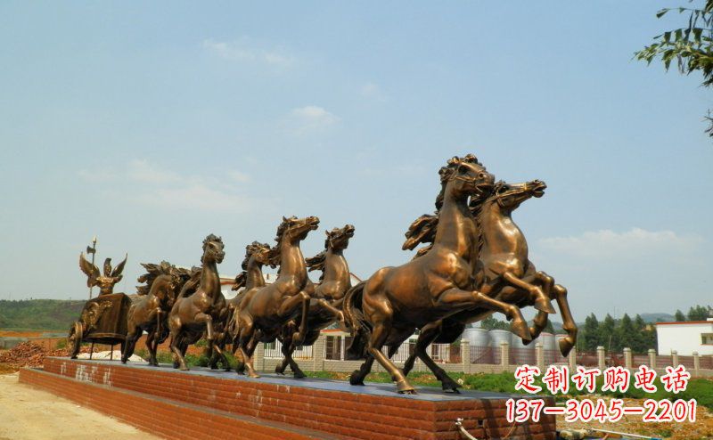 济南阿波罗战车广场景观铜雕 (3)