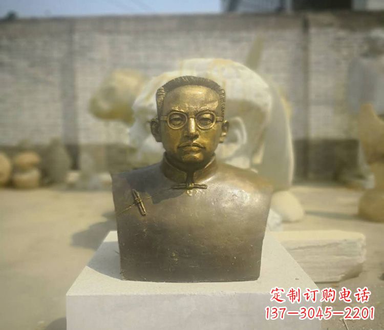 济南新“陶行知精神爱国者陶行知胸像铜雕”