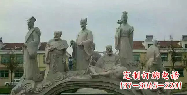 济南八仙过海石雕222