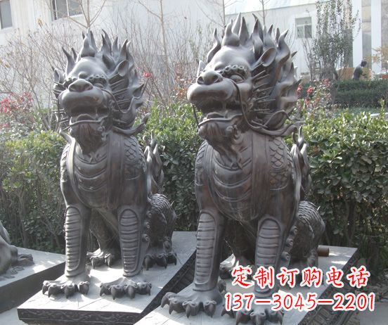 济南霸气的铜狮子