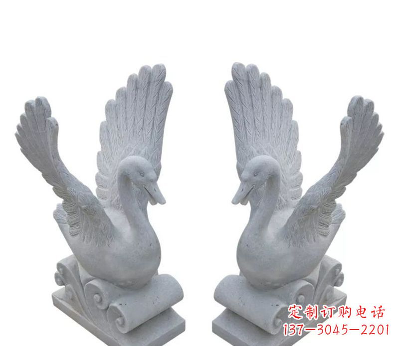 济南白天鹅石雕