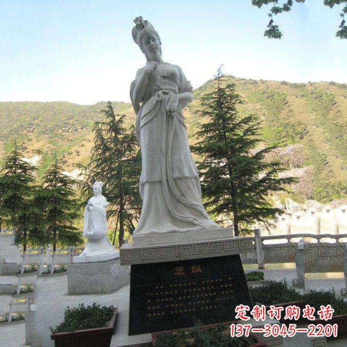 济南褒姒雕像-中国古代知名美女“烽火戏诸侯”相关人物雕塑