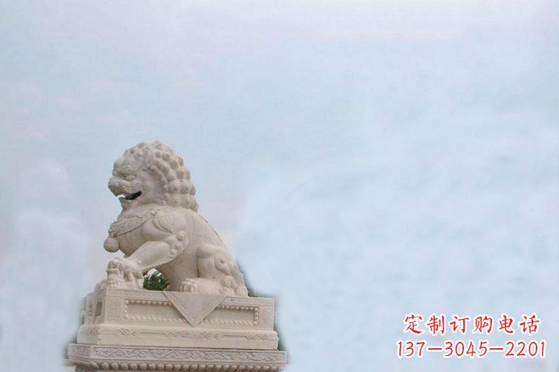 济南北京狮石精美狮子雕塑
