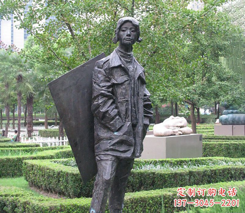 济南少女的坚强与美丽——铜雕少女公园人物