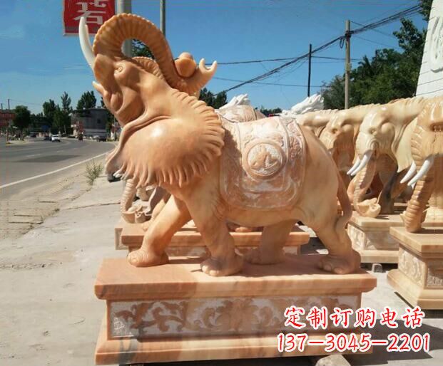 济南大象石雕,给你美好的祝愿