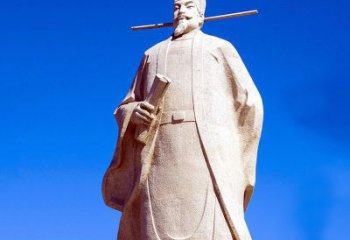 济南景区园林欧阳修大型砂岩雕像-中国历史文化名人著名文学大家