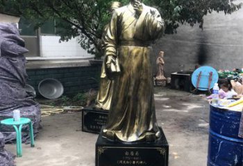 济南白居易仿铜雕像经典中国古代诗人的艺术再现