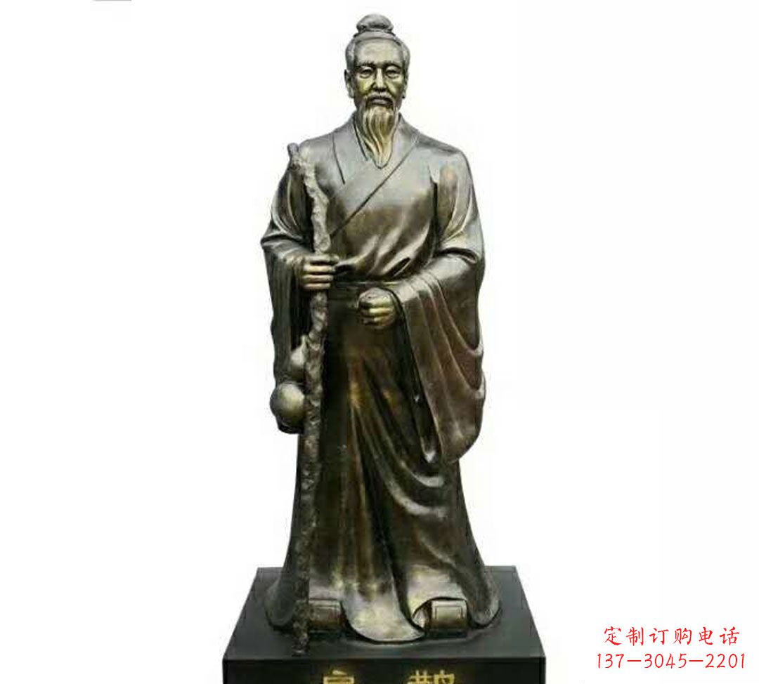 济南扁鹊神医铜雕