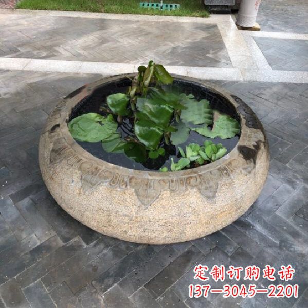 济南经典古典仿古石雕鱼缸