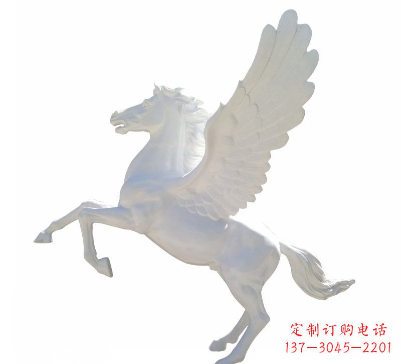 济南新款玻璃钢飞马摆件