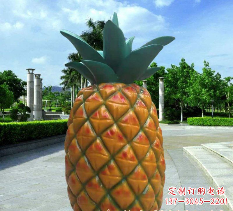济南玻璃钢菠萝灯