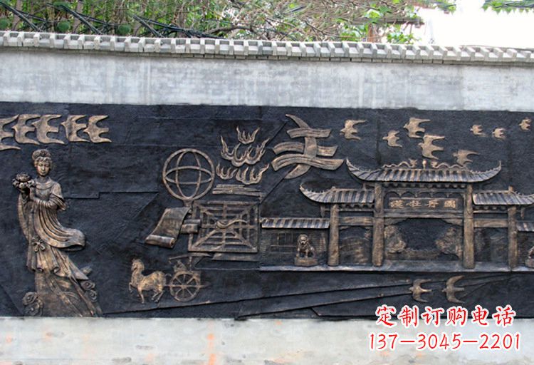 济南玻璃钢仿铜牡丹雕塑
