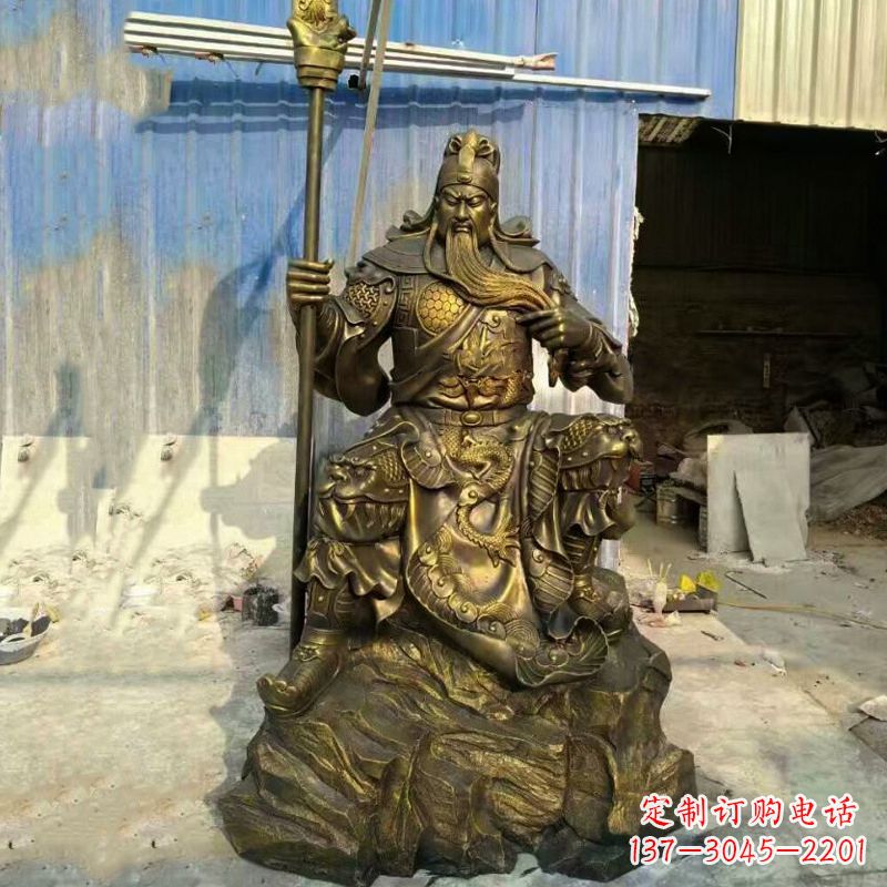 济南玻璃钢制作的关羽雕塑