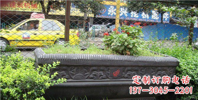 济南玻璃钢仿铜花盆雕塑精美工艺结合现代科技