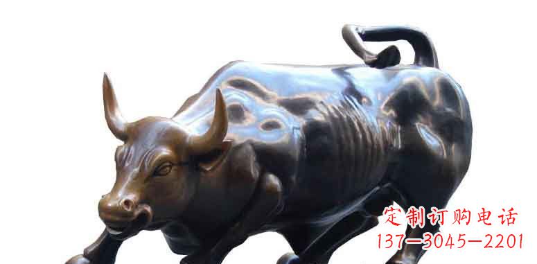 济南玻璃钢仿铜牛公园动物雕塑雕刻艺术的精美绝伦