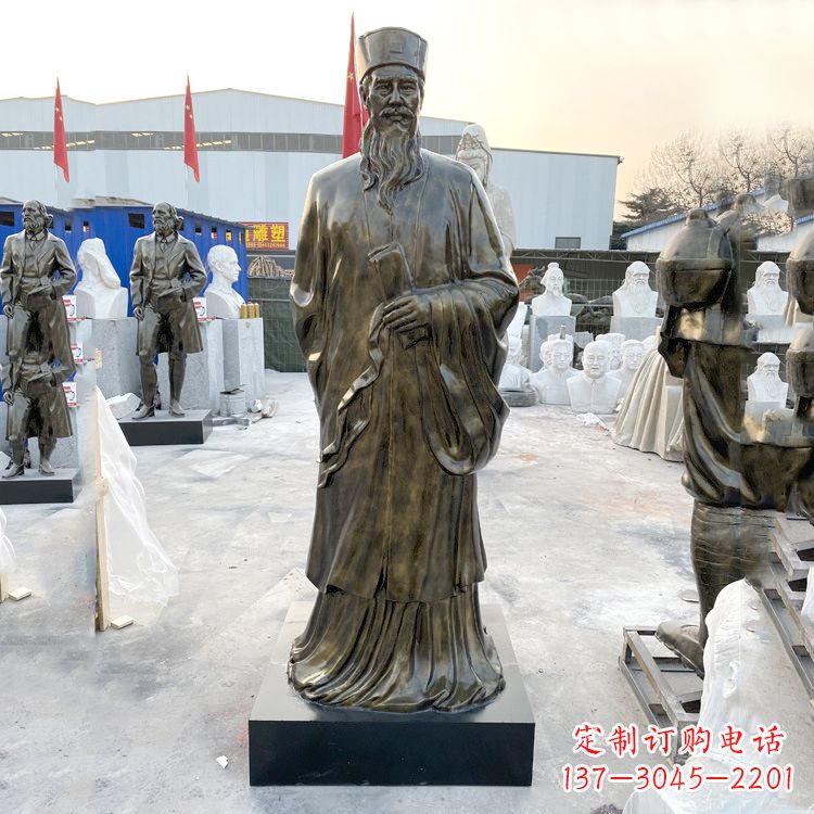 济南苏东坡玻璃钢仿铜雕塑