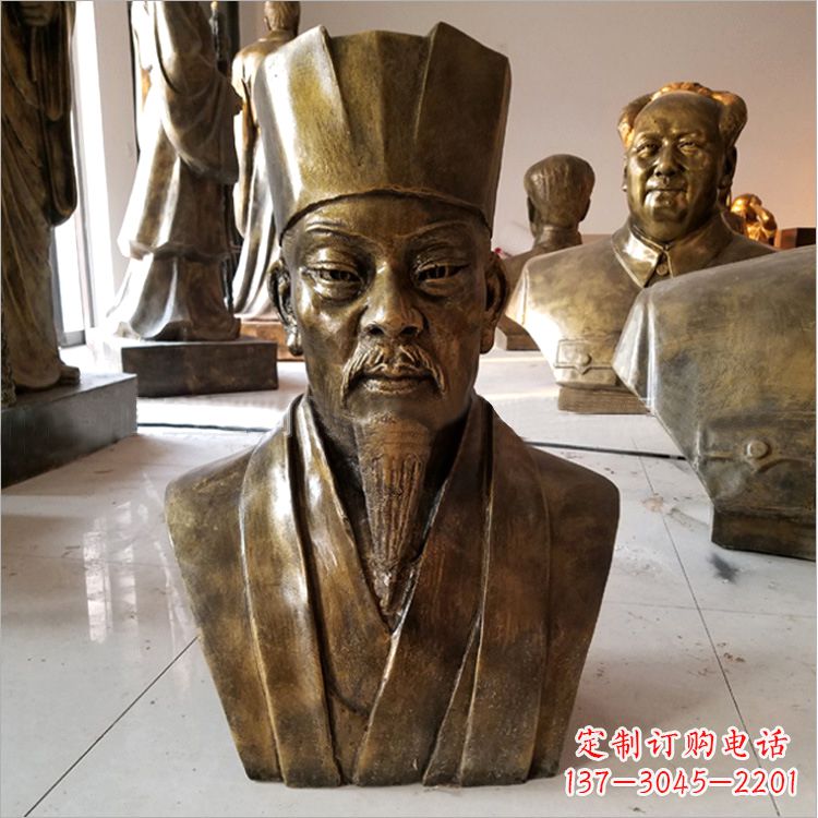 济南玻璃钢苏轼头像雕塑
