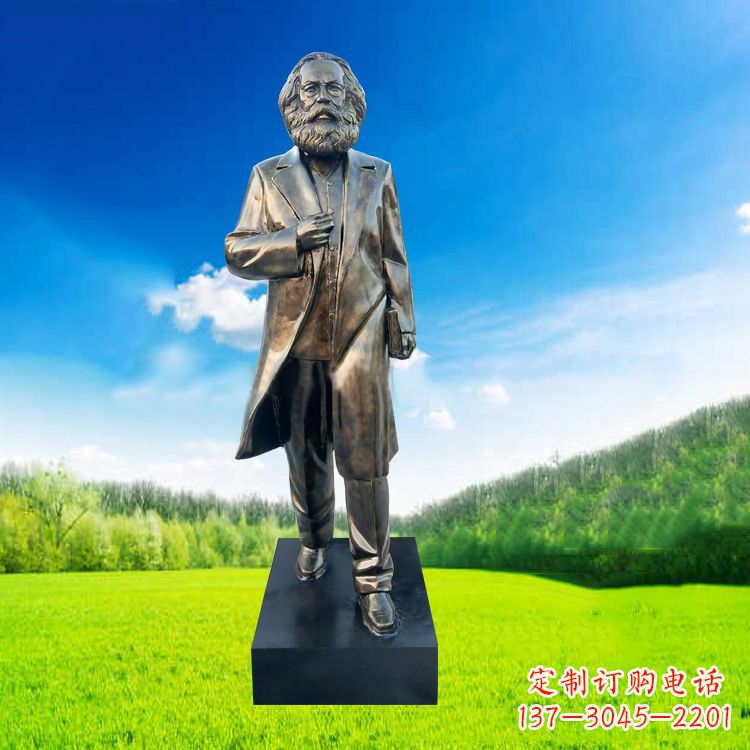 济南玻璃钢马克思塑像伟人的永恒记忆