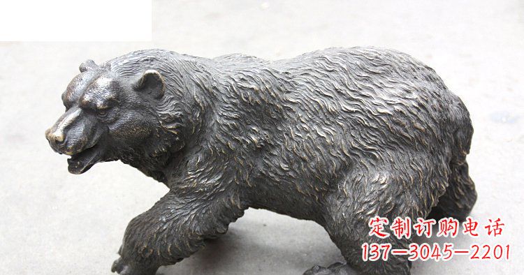 济南以玻璃钢制作的北极熊雕塑