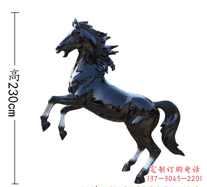 济南玻璃钢马雕塑精美外形、经久耐用