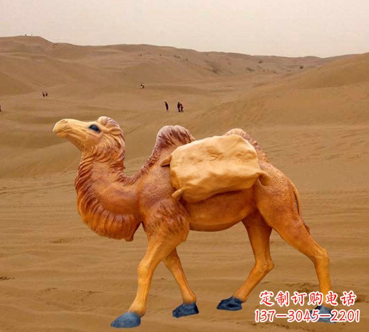 济南玻璃钢骆驼雕塑