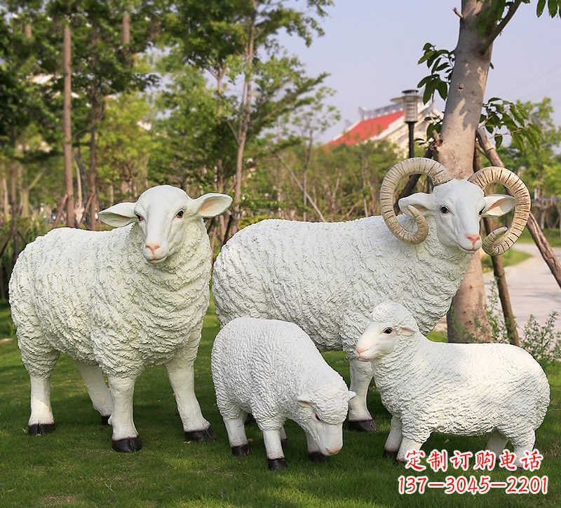 济南玻璃钢山羊雕塑仿真艺术的精彩之作