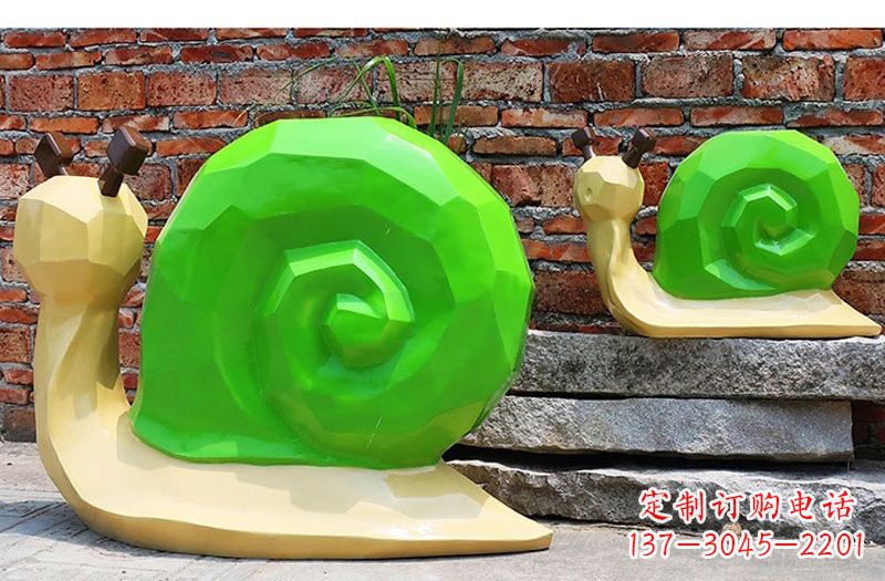 济南玻璃钢蜗牛雕塑——浪漫又充满灵感