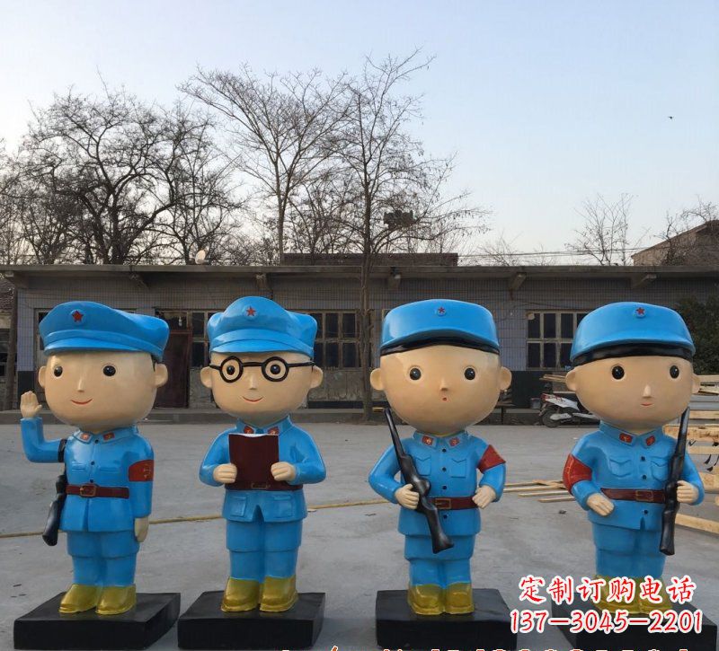 济南玻璃钢制作的红军雕塑传承精神