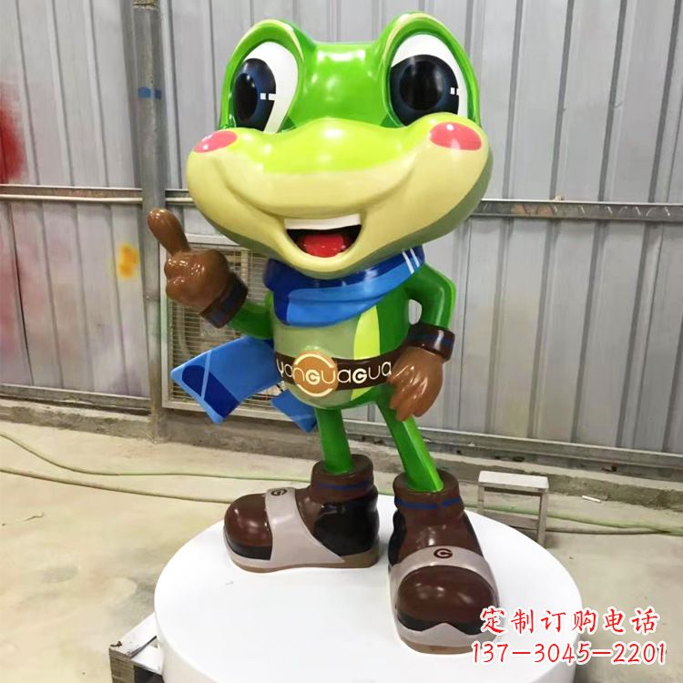 济南玻璃钢青蛙雕塑——为商场儿童游乐场增添点缀