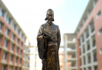 济南祖冲之雕像——传承校园历史的象征
