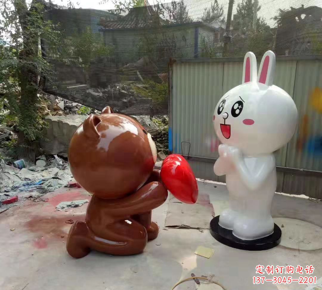 济南玻璃钢卡通熊猫雕塑精美的动物雕塑