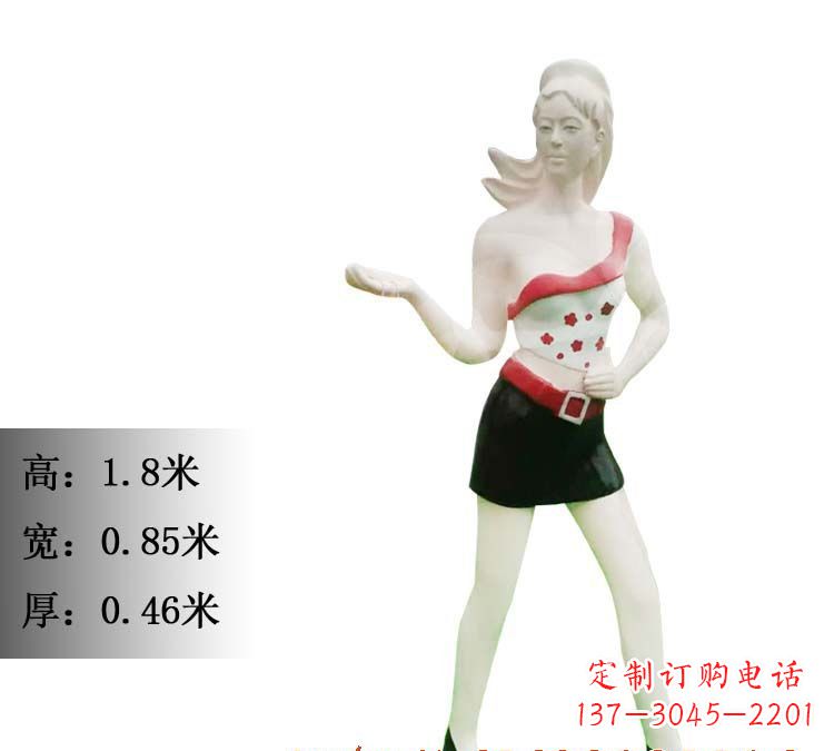 济南玻璃钢美女雕塑精致细腻的艺术精品