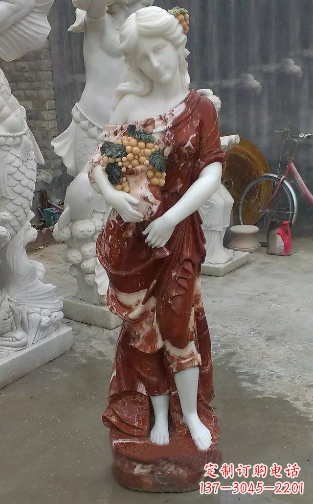 济南玻璃钢女人公园人物雕塑