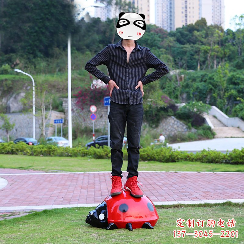 济南玻璃钢七星瓢虫雕塑艺术的精灵