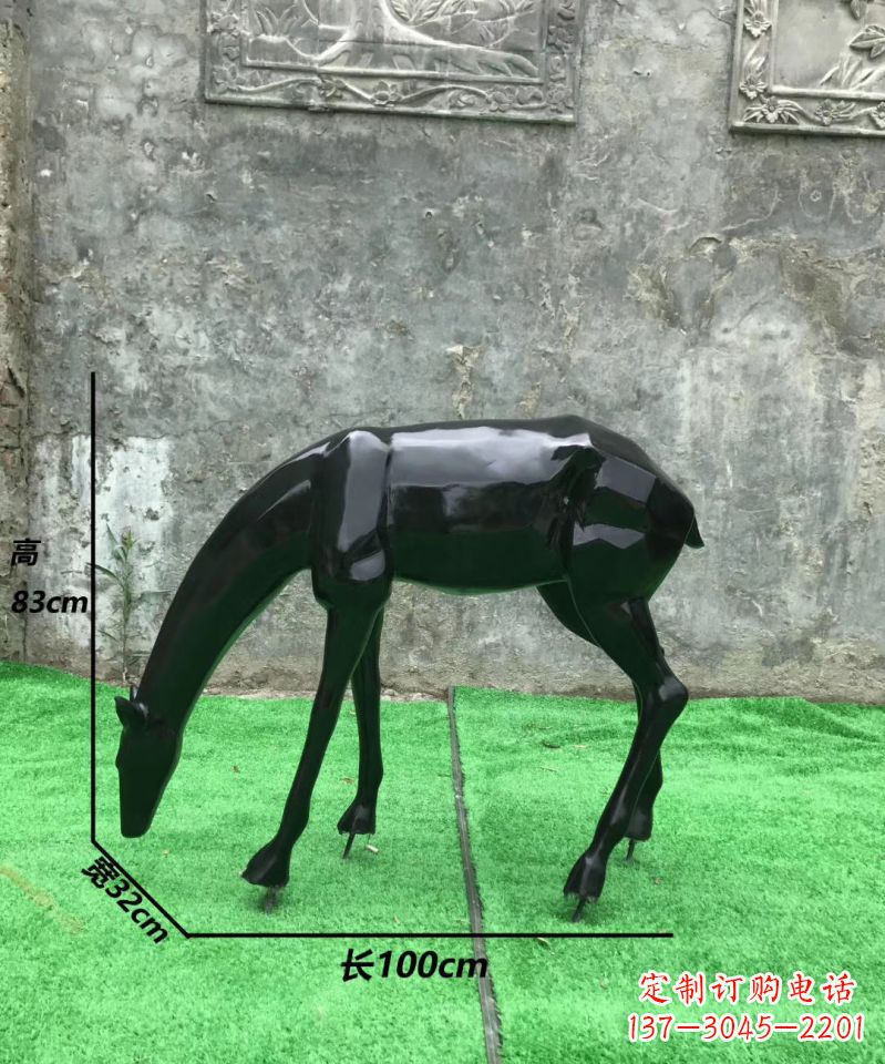 济南玻璃钢制作的鹿雕塑