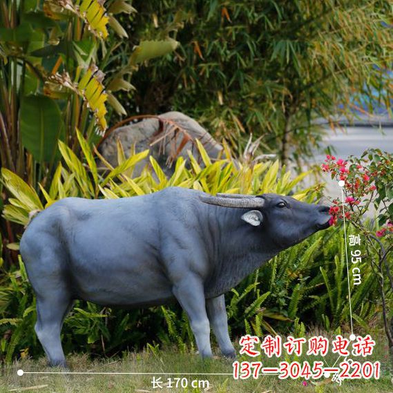 济南玻璃钢水牛雕塑——象征力量的艺术作品