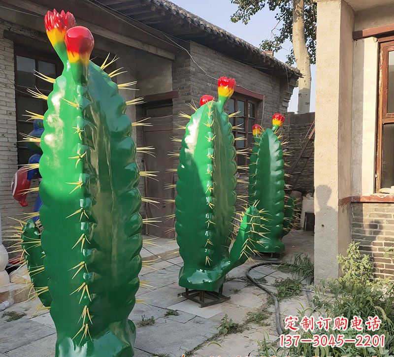 济南玻璃钢仙人掌景观雕塑
