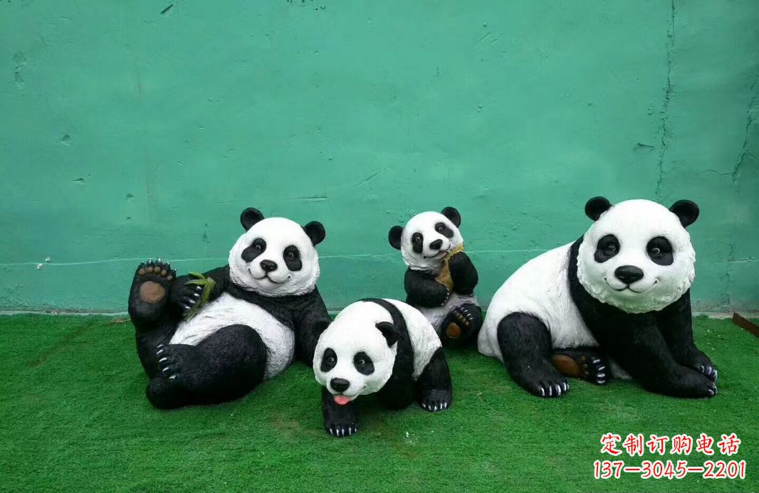 济南玻璃钢熊猫雕塑传承中华文化