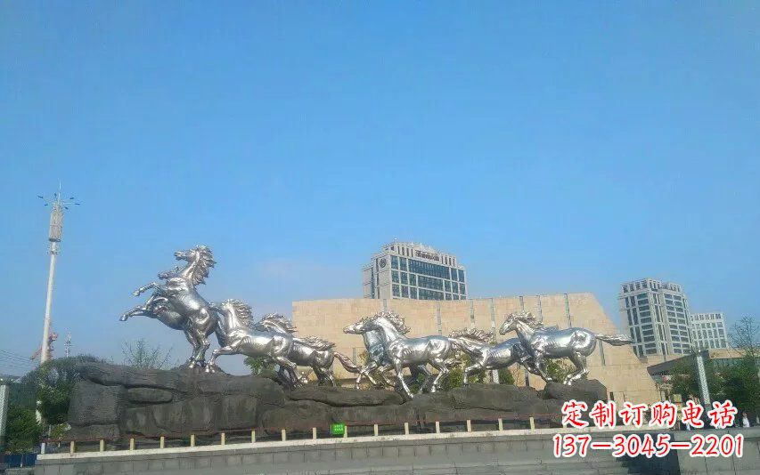 济南不锈钢动物雕塑精美的艺术品