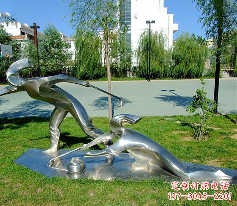 济南不锈钢冰壶雕塑艺术与实用的完美结合