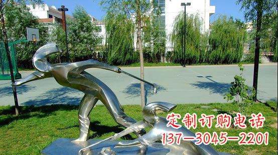 济南不锈钢冰壶雕塑艺术与运动的完美结合