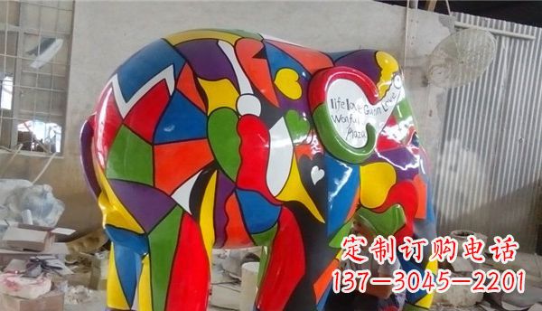 济南不锈钢大象雕塑点缀景观的精美艺术品