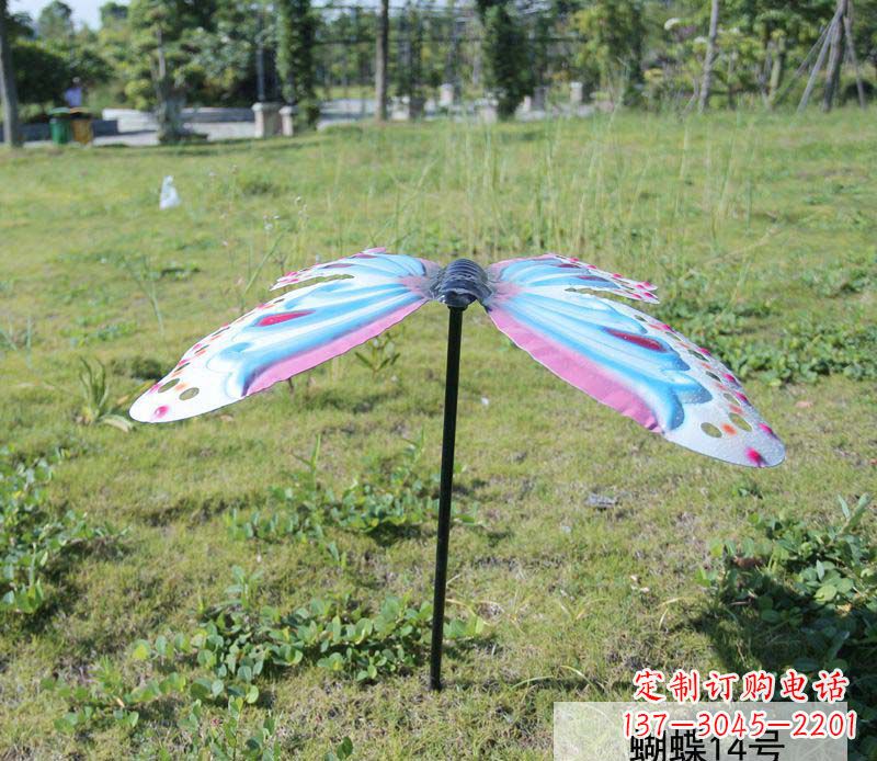 济南不锈钢彩色蝴蝶雕塑艺术之美