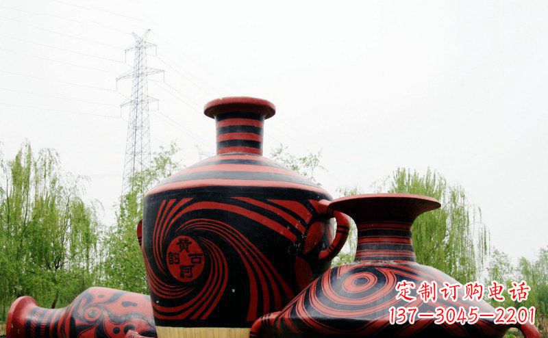 济南不锈钢彩色花盆雕塑让空间更加精致