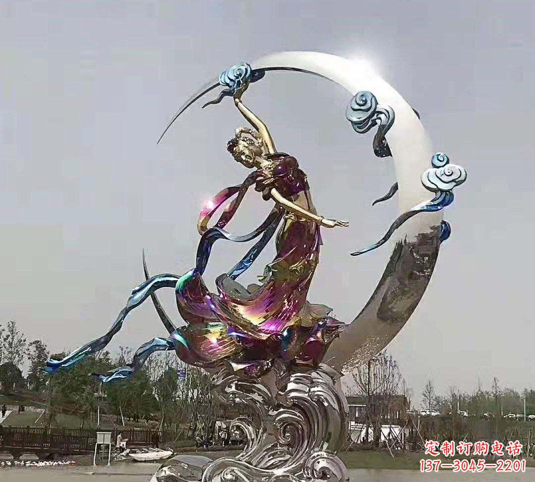 济南不锈钢嫦娥奔月雕塑