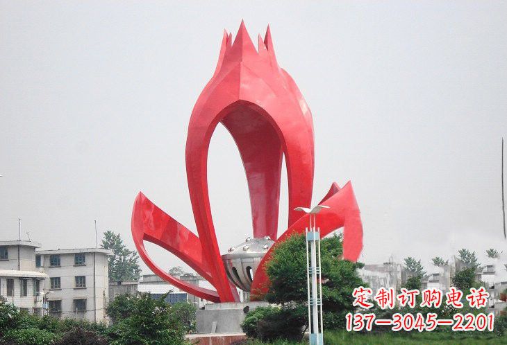 济南不锈钢莲蓬雕塑——艺术的缩影